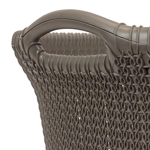 Cesta Bucato Curver Knit 40 Lt Marrone | Resistente e Ventilata - 4