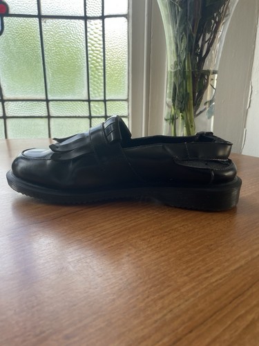 Dr Martens Valentine Slingback Black Polished Leather Sandals Shoes Uk 5 - Picture 5 of 11