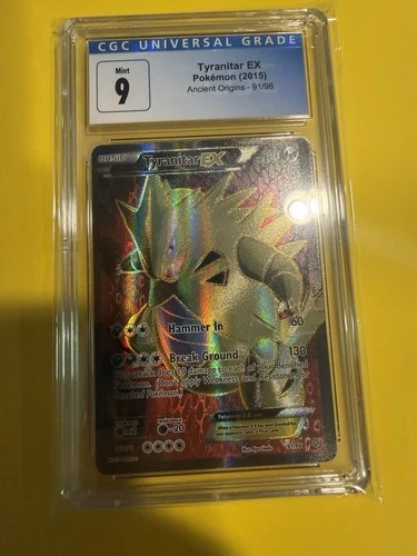 Tyranitar EX (91 Full Art) 91/98 XY - Ancient Origins Holo CGC 9