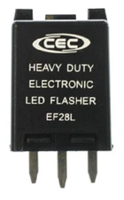 CEC Industries EF28L Electronic Turn Signal Flasher Relay  3 Prongs 12 Volts