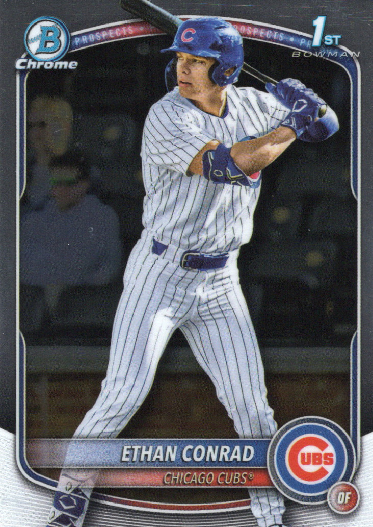 2025 Bowman Chrome Draft #BDC-17 Ethan Conrad 1st Bowman Chicago Cubs