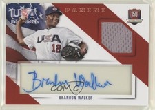 2015 Panini USA Baseball Jersey Signatures 15/99 Brandon Walker #20 Auto 1u6