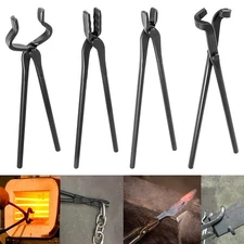 Blacksmith Forging Tools Knife Making Tongs Set Fire Tongs Anvil Blacksmithin...
