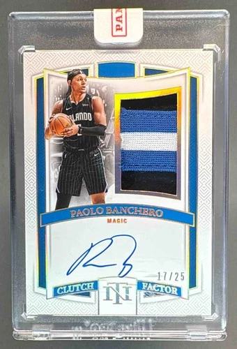 Paolo Banchero 2024 National Treasures Prime Clutch Factor GU Patch Auto 17/25