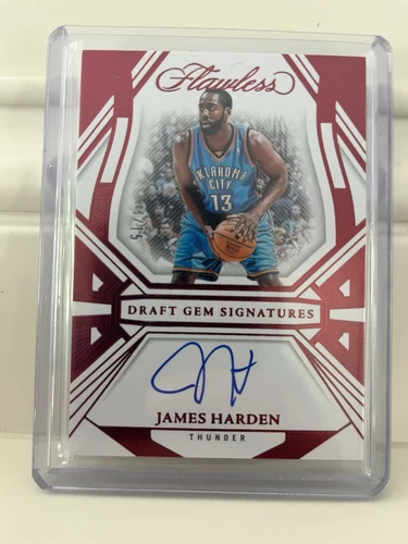 2023-24 Flawless James Harden Draft Gem Signatures Ruby Auto /15