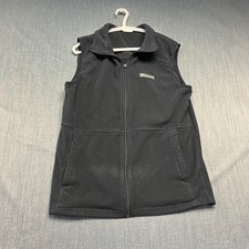 Columbia Men's Fleece Vest Size M Gray Full Zip Sportswear Outdoor Warm Layering