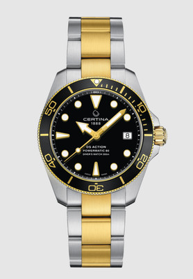 DS Action Diver 38mm Powermatic 80 Black Dial Wristwatch C0328072205100