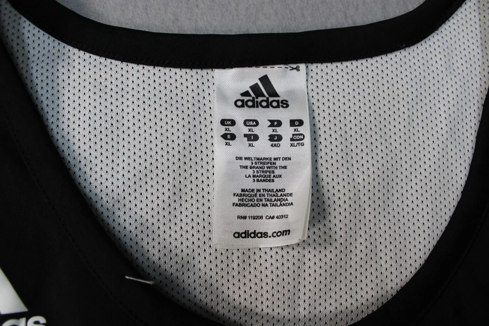 Camiseta deportiva de baloncesto Adidas Dream Vision para hombre XL reversible negra blanca 18 malla Foto 4 de 4