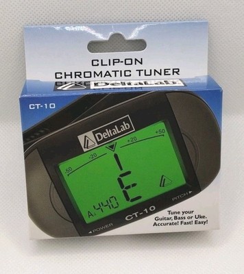 DELTALAB Smart Clip-On Chromatic Tuner CT-10  Afor Guitars Basses Ukulele