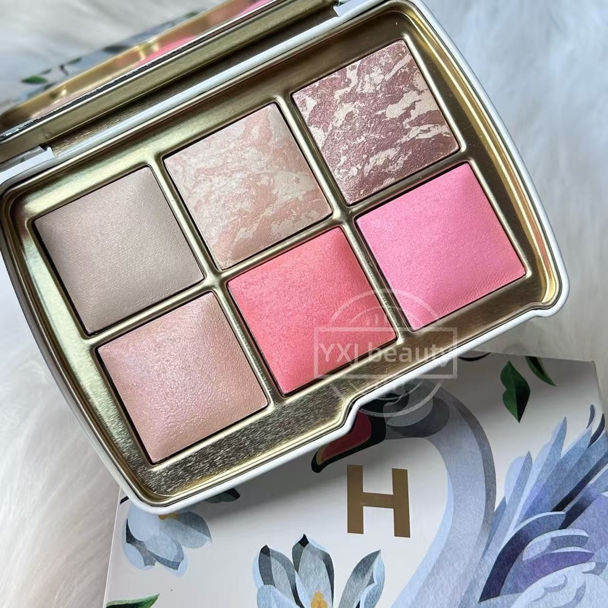 Hourglass Ambient Lighting palette【SWAN】 Hourglass Ambient Lighting Edit Unlocked 2025 Swan Palette 6x1.4g