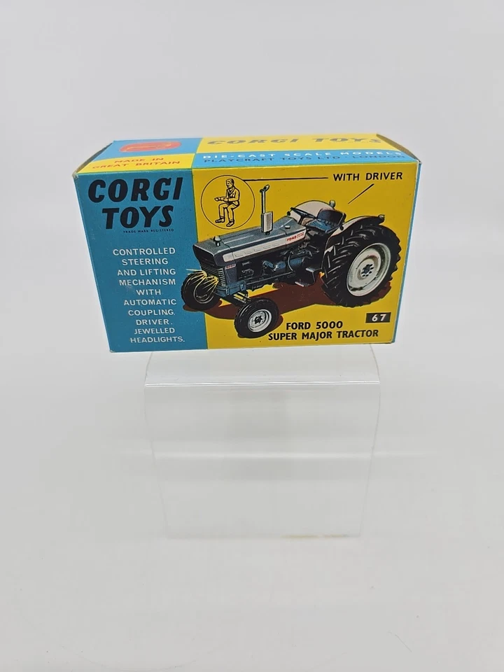 Corgi 67 Ford 5000 Super Major Tractor In Original Box W/ Insert Instructions - Image 2 of 4