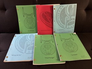 Original Cast Used Star Trek Enterprise Production Shooting Scripts  Lot of 6