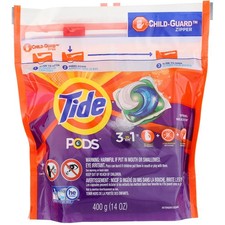 4 Pack Tide Pods High Efficiency Laundry Detergent Pacs, Spring Meadow, 14 oz...
