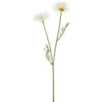 Kunstblume Margeritenzweig, 9Er Set, Farbe Weiß, HöHe Ca. 57 Cm