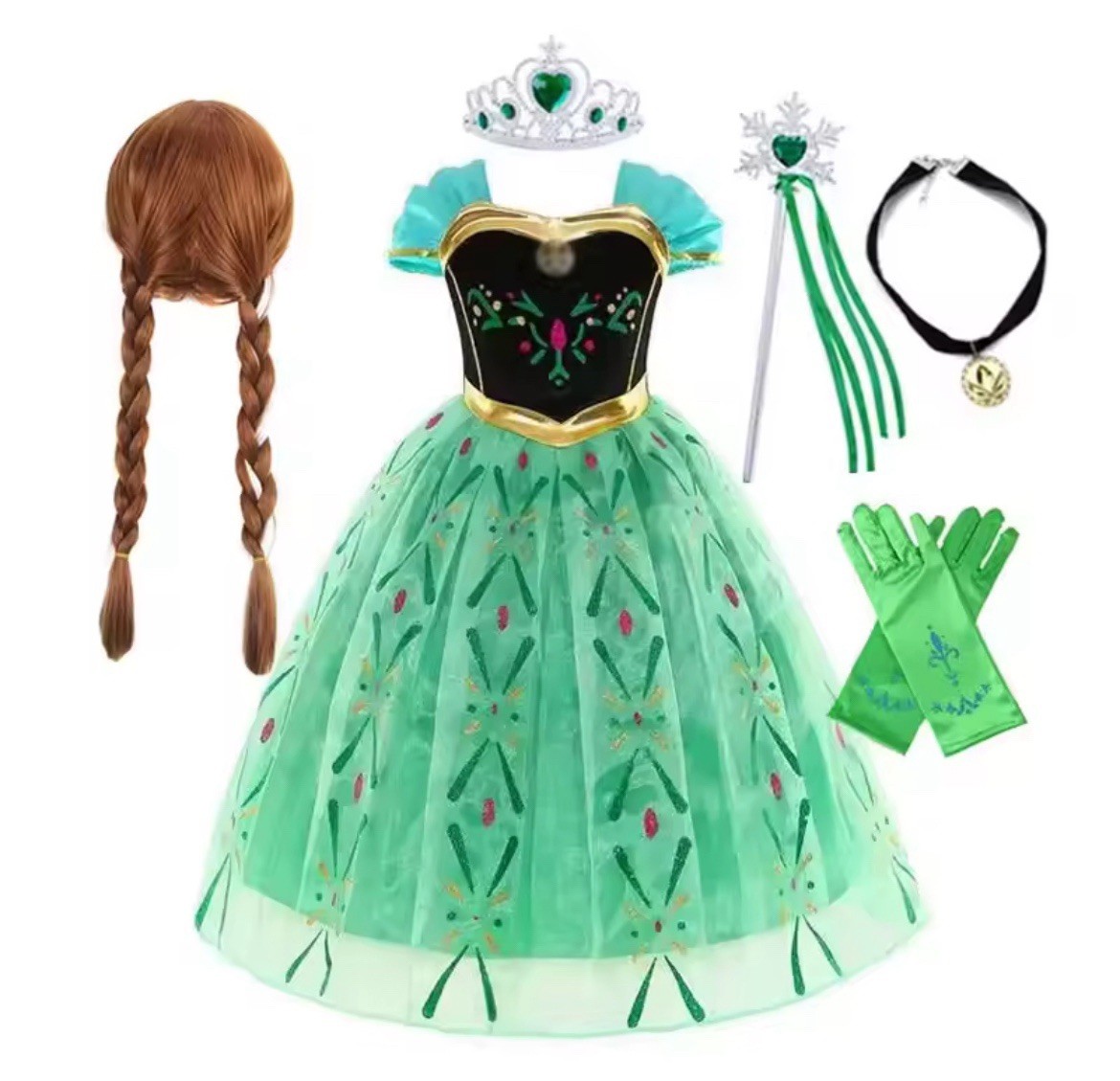 Disney Elsa Anna Princesa Vestidos Niñas Niños Juegos con disfraces Frozen Disfraces Fiesta 2-9 años