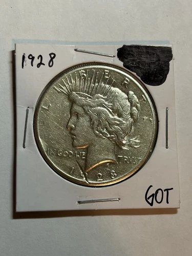 1928-P Peace Silver Dollar XF Detail Key Date