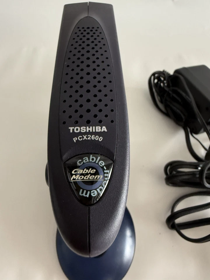 Toshiba PCX2600 Cable Modem w/ Power Adapter – Tested Working - Image 3 of 4