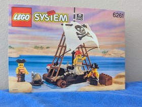 Vintage (1992) LEGO Pirates set 6261 Raft Raiders -  RARE