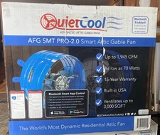 QuietCool Gable Mount Power Attic Fan (Industrial) AFG Smart PRO-2.0. Brand New.