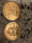 2-1 OZ SILVER EAGLES 2004-2009 BOTH ONE DOLLAR COINS FINE SILVER