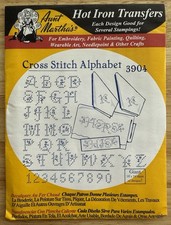 VTG Sealed Aunt Martha's Hot Iron Transfers 3904 Cross Stitch Alphabet