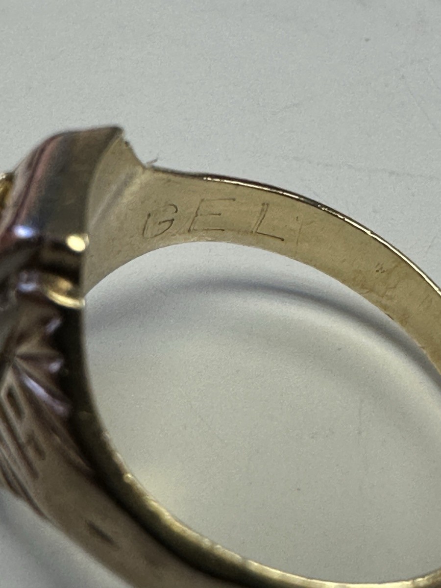 10K Solid Tri Colored Gold 1938 Josten Dura-Tone Class Vintage