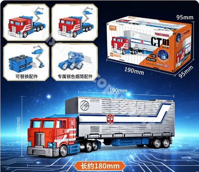 Blokees Transformers Wheels CT-01 Optimus Prime Carriage Trailer Montagemodell