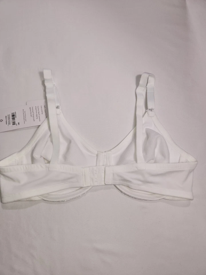 OLGA Luxury Lift Full Coverage Underwire Bra  OGW251UU50004 WHITE 38C NWT B358 - Image 2 of 3