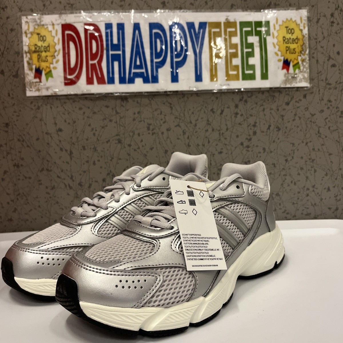 Adidas Crazychaos 2000 Women's Running Shoes Silver JH6851 New