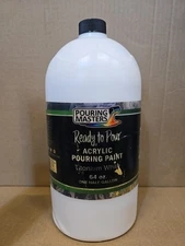 Pouring Masters Titanium White 64oz 1/2 Gallon Water-Based Acrylic Pouring Paint