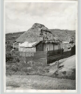 Makeshift OKINAWA, JAPAN Home Made W/ Materials From Airfield Press Photo 1949