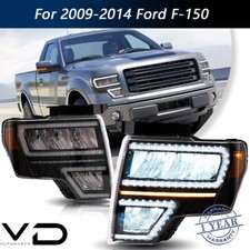Full LED Reflector Headlights For 2009-2014 Ford F-150 DRL Start-up Animation
