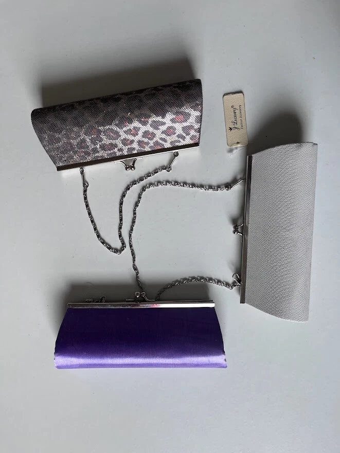 Bolso de Mano de Lujo Fiesta - JUEGO DE 3 CANTIDADES Mejor Oferta - COMO ESTÁ Foto 3 de 3