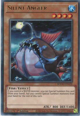 Yugioh Stiller Angler MAGO-DE122 Rare 1. NM x3 Spielset
