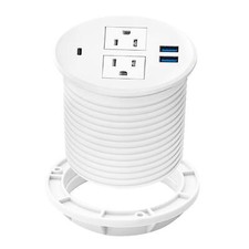 Desktop Power Grommet With Pd 20w Usb Crecessed Power Strip With Usb Port Desk O