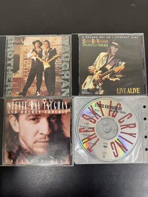 Stevie Ray Vaughan: 4 CD LOT Carnegie Hall Live Alive/sky Is Crying/family/GH VG