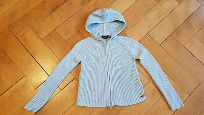 Mexx hellblaue Kapuzenjacke Strickjacke Hoody Gr. M 110 116