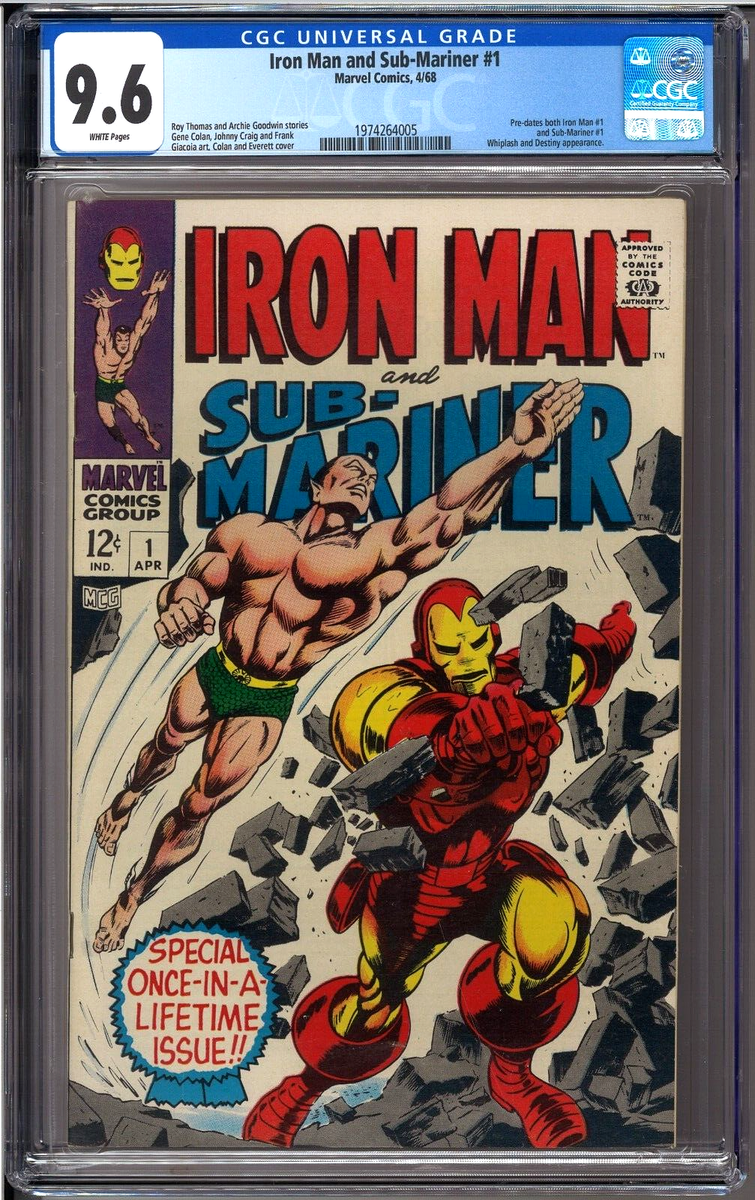 Iron Man and Sub-Mariner #1 CGC 9.6 White Pre-Dates Sub-Mariner