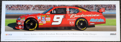 Kasey Kahne NASCAR #9 Budweiser Dodge Charger 2008 PANORAMIC 13x40