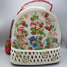 Brand New Box Lunch Backpack And Pouch Strawberry Shortcake And Friends Flower