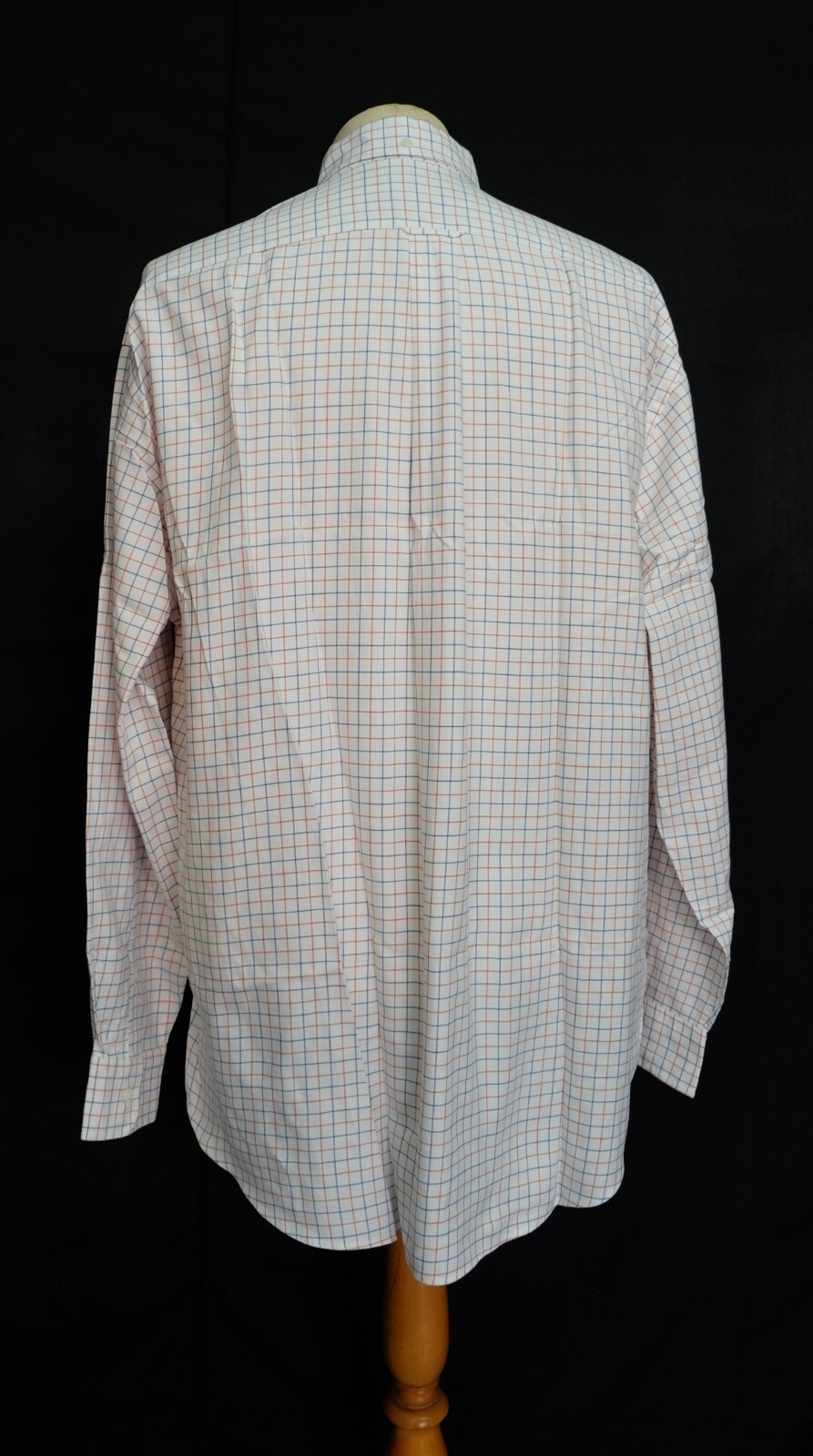 Faconnable Button Down White Blue Orange Check Co… - image 6