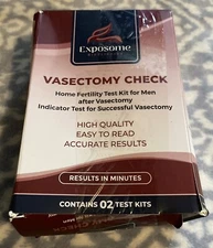 Exposome Vasectomy Check- Home Fertility Test Kit For Men After Vasectomy  OPEN