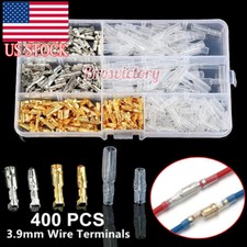 3.9mm Male/Female Bullet Wire Crimp Terminal Connector with Insualated Sleeves