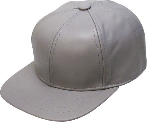 Hecho en EE. UU. 100% Cuero Genuino Liso Gorra de Bola de Béisbol Sombrero Ajustable - Imagen 9 de 15
