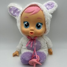 Muñeca bebé interactiva Cry Babies Goodnight Coney canciones de cuna - correa de gorro rota