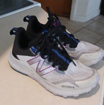 New Balance Nitrel V4 WTNTRLG4 Sneakers Women's Size 6.5 Gray Blk Purple Ex Cond