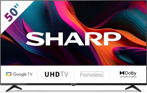 Sharp 50GL4260E Tv 50 Pollici Smart Google Tv Harman Kardon Frameless HDR - Foto 1 di 9