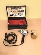 Vibratore elettrico Royal vintage anni '20 '30 con scatola massaggiatori funzionante palco prop