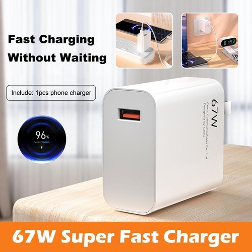 1PC 67W Charger Super Flash Charger Support Fast Charge Power - Picture 1 of 15