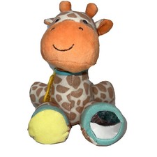 Carters Orange Tan White Giraffe Plush Baby Activity Toy Stuffed Animal 2015